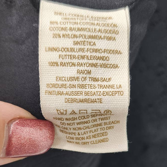 Free People Black Mini Dress Skater Boho Daisy Lace Cutout Size 0 - Picture 9 of 10